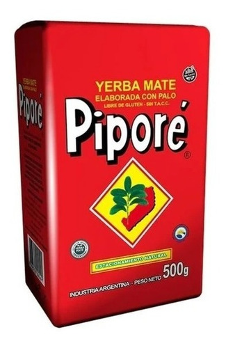 Yerba Mate Pipore 500g Pack De 8