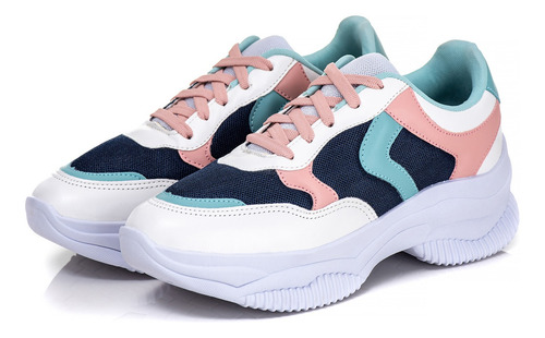 Sneaker Tênis Chunky Feminino Blogueira Flatform Lançamento