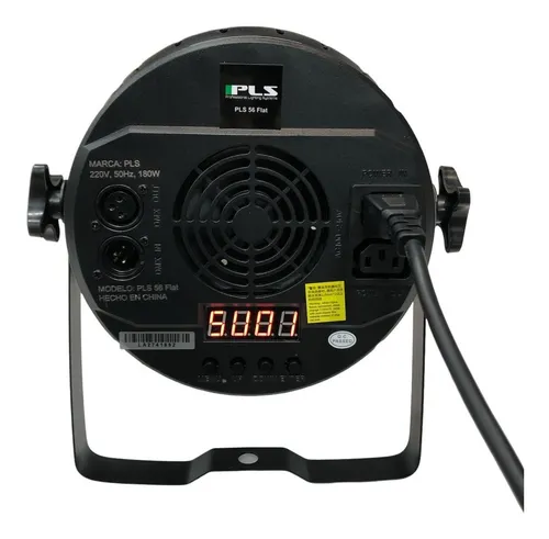 Tacho Par Led Pls 56 Flat 54 Led X 3w Rgb Dmx 8 Canales.