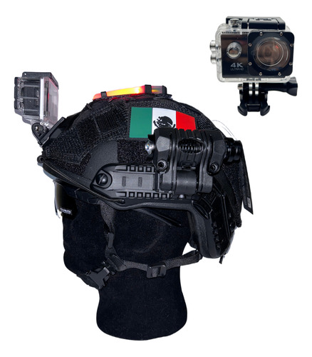 Casco Balístico Nij Nivel Iiia Con Accesorios + Camera 4k Hd