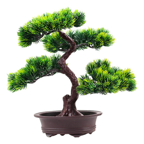 Bonsái Artificial De Simulación De Árbol Con Maceta,