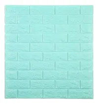 Comprar Placa Autoadhesiva Verde Agua Kit 10unidades Pared Ladrillo