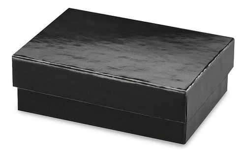 Cajas Para Joyas - 8x5x3cm, Negras Brillosas - 100/paq