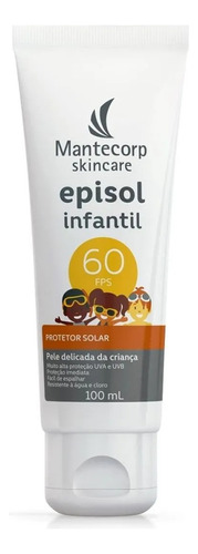 Protetor Solar Infantil Episol Fps60 100g Kids