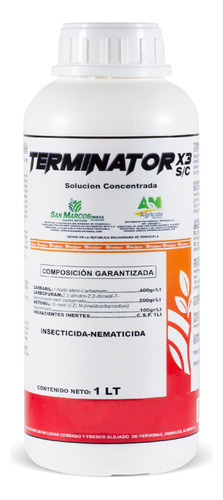 Terminator Insecticida Agrícola X  1 Litro