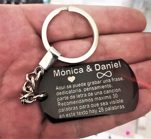 Llavero Calendario Y Texto Grabado Láser Personalizado M1058