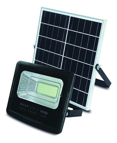 Reflector Led 40w Solar 6500k Negro Ip65 Vkb Color De La Luz Blanco Frío