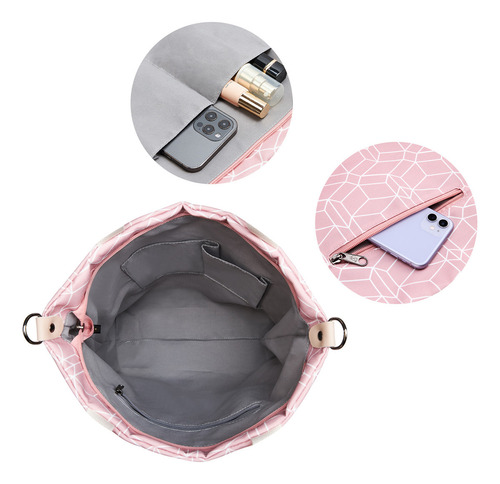 Bolso De Moda Lona Cercanías Alta Capacidad Para Mujer Color Black Two