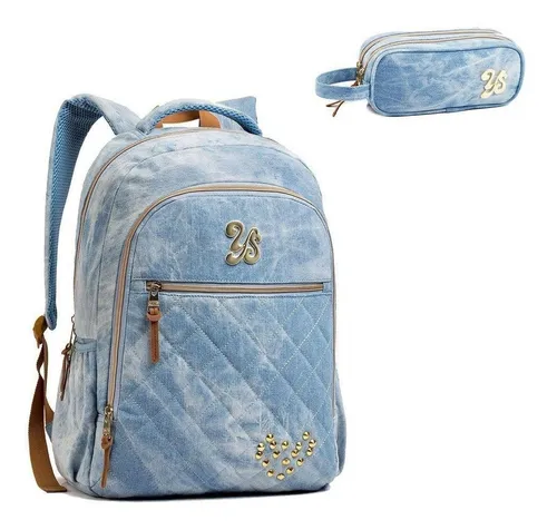 Mochila jeans sale capricho