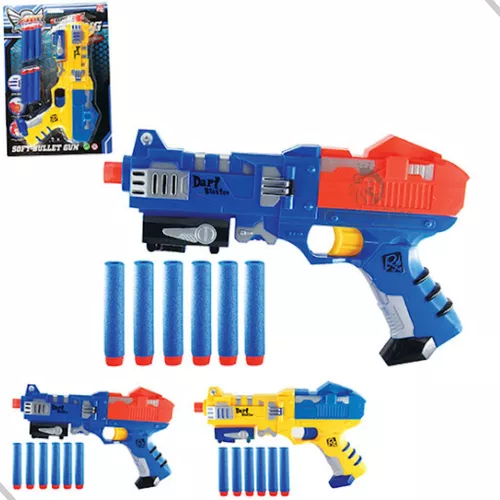 Lançador 3 Dardos Nerf Arminha Pistola Brinquedo Dinossauro