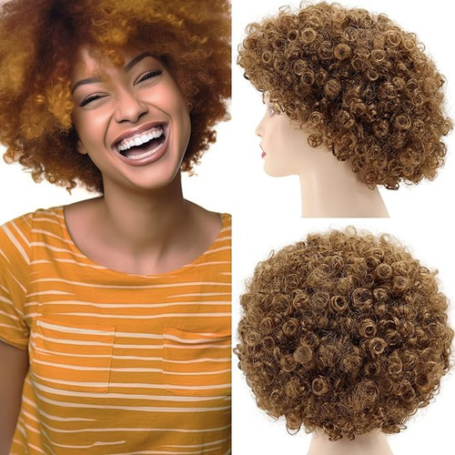 Peluca Afro Para Hombres Y Mujeres Disfraces Los Años Y 80 H