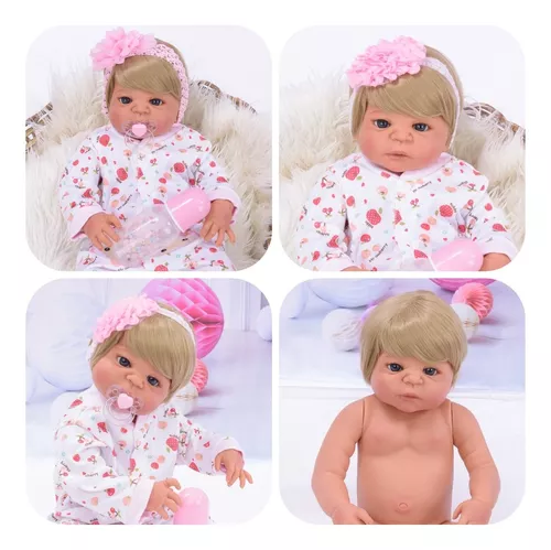 boneca bebe reborn menino realista corpo todo de silicone - npk collection  - Bonecas - Magazine Luiza