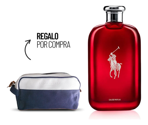 Kit Perfume Hombre Ralph Lauren Polo Red Edp 200 Ml + Necess