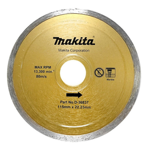 Disco Diamantado 115mm D-36837 Makita 