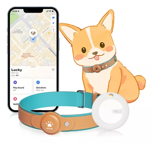 MODUS Rastreador GPS para perros, collar inteligente de seguimiento de  mascotas 2 en 1 (solo iOS), ubicación en tiempo real/sin tarifa mensual GPS
