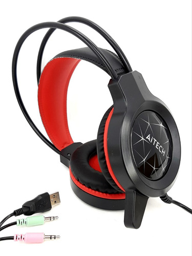 Auricular Gamer Para Pc & Notebook. Con Mic & Luz Rgb Xbass