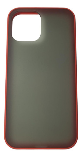 Funda Delgada Mate Borde Color Para iPhone 12 Pro Max