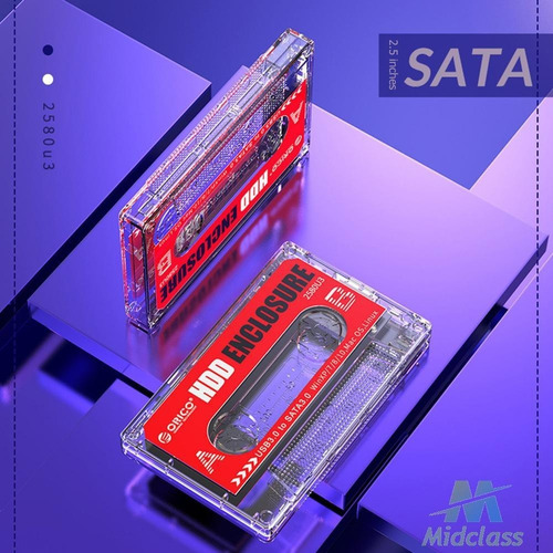 Imagem 5 de 5 de Case Hd Ssd 2.5 Usb 3.0 Fita Cassete Orico 5gbps