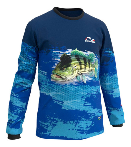 Camisa Pesca Proteção Solar Uv Cs 23 Kids Azul Faca Na Rede