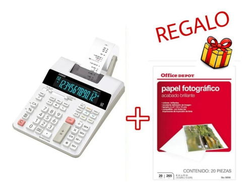 Sumadora Con Impresor Fr-2650rc Casio Blanca + Obsequio