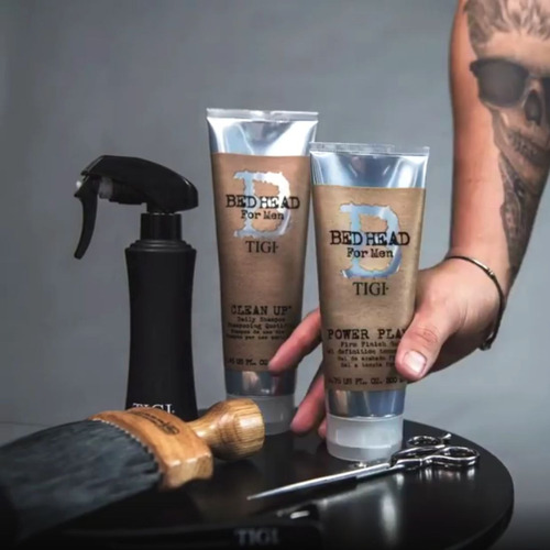 Imagen 2 de 6 de Bed Head Tigi For Men Power Play Firm Gel 200 Ml (pack 2)