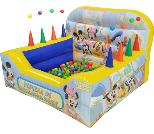Piscina De Bolinhas Baby Disney Com Motor Soprador