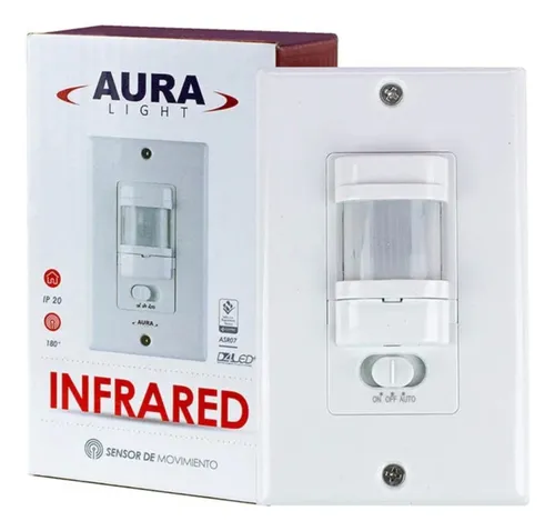 Sensor De Movimiento Para Pared Infrarojo 180°
