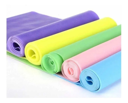 Imagen 4 de 6 de Bandas Elásticas Yoga Pilates Aerobics Fitness 1.5metros Tom