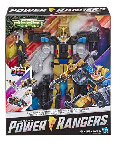 Power Rangers Beast Morphers Beast Wrecker Zord Convertendo