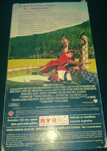 Harry Potter!!y La Piedra Filosofal!!vhs Original!! (Usado)