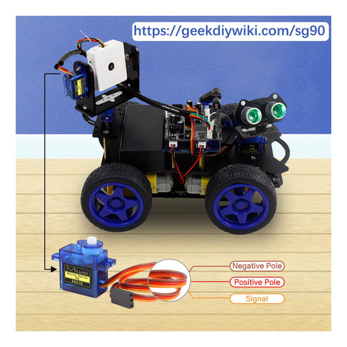 Miuzei Kit De 5 Piezas Sg90 9g Micro Servomotor Para Rc Robo