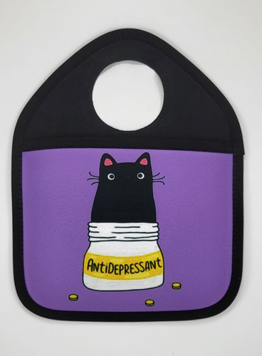 Bolsa Organizadora Basura Neoprene Auto Antidepressant Cat 