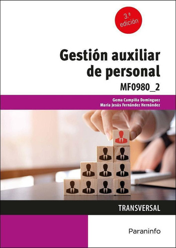 Libro: Gestion Auxiliar De Personal Mf0980_2. Fernandez Hern