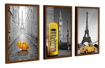 Comprar Quadros Decorativos Quarto Sala Hall Torre Eiffel E Big Ben 