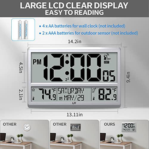 Reloj De Pared Digital Atomico, Reloj De Es