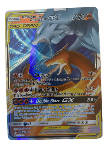 Juego De Carta De Pokemon Alternativa Reshiram & Charizard