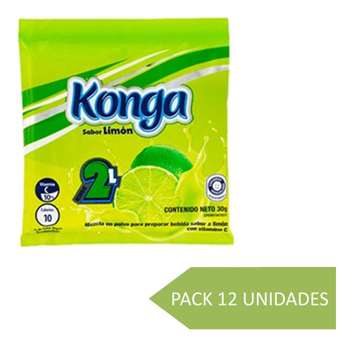  Konga Limon 30gr (rinde 2lt) Pack 12und