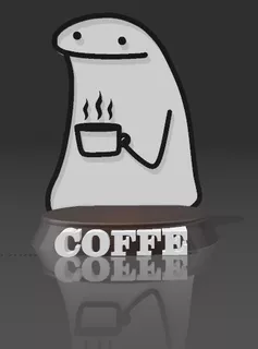 Flork Coffe- Figura Plastica