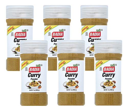 Pack X 6 Curry En Polvo 198g Sin Gluten Vegano Kosher Badia