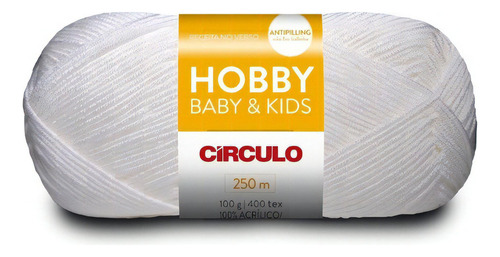 Lã Hobby Baby & Kids - Outono E Inverno - Circulo Cor 10 - BRANCO