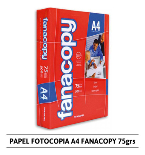 Papel Fotocopia A4 Fanacopy Paq X 500 Caja X 5 Paquetes
