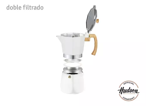 HUDSON Cafetera Esmaltada Blanca Italiana Inducción 6 Tazas –  Hudsonkitchenware