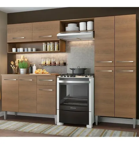 Cozinha Compacta Madesa Emilly Pop Armário Balcão Paneleiro