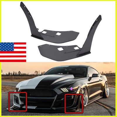 Fit 15-22 Ford Mustang Gt500 Style Front Bumper Corner S Jjb