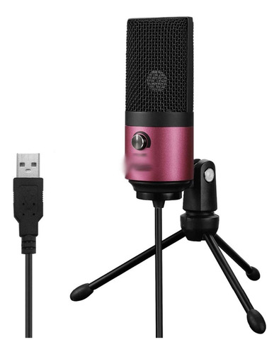 Microfono Condensador Escritorio Usb Wssbk Para Video You