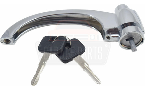 Maçaneta Externa Cromada C/ Chave Porta C10 C14 D10 Veraneio