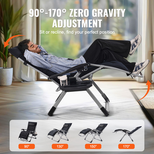 Vevor Zero Gravity Chair Sillón Reclinable Zero Gravity33