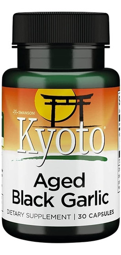 Kyoto Ajo Negro Envejecido 650mg 30caps, Swanson,