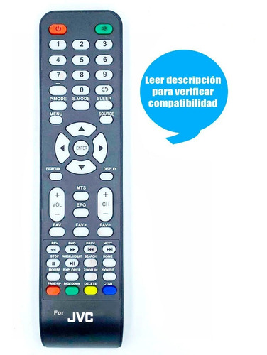 Control Remoto Smart Tv Jvc + Pilas