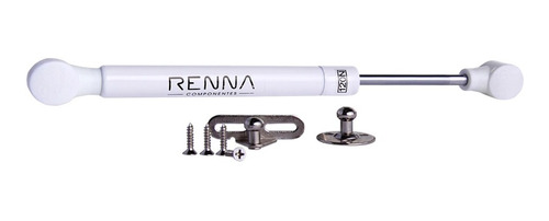 Pistão A Gás Branco Para Portas De Armário 60n (6kg) - Renna